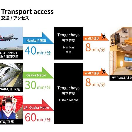 Bijou Suites Naniwa Osaka Exteriör bild
